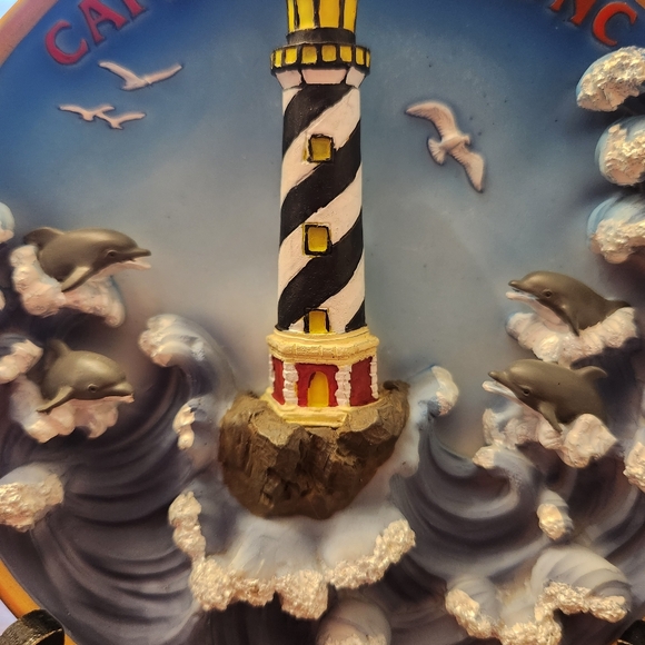 Beautiful Vintage 1999 Cadona Cape Hatteras, NC Lighthouse Plate - Picture 3 of 7